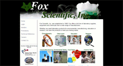 Desktop Screenshot of foxscientific.com